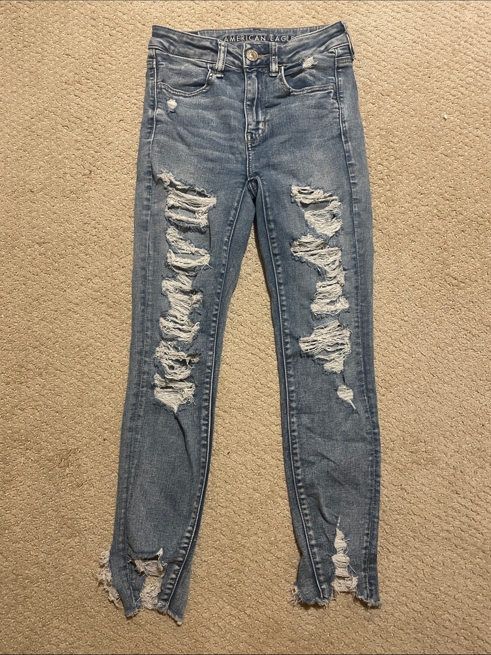 American Eagle Outfitters- Ripped Skinny Jeans